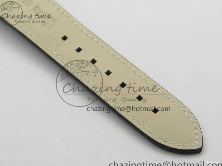 MIROTIME 0418 Practical Calatrava 5524 Pilot Travel Time SS GRF Blue Dial on Black Leather Strap A324 V 7107